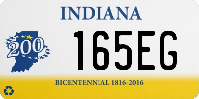 IN license plate 165EG