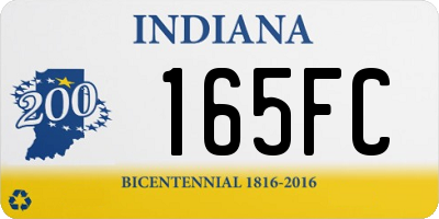 IN license plate 165FC