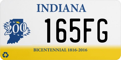 IN license plate 165FG