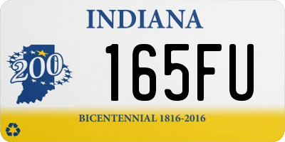 IN license plate 165FU