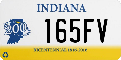 IN license plate 165FV