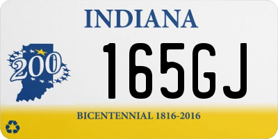 IN license plate 165GJ