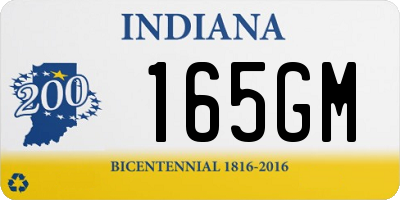 IN license plate 165GM