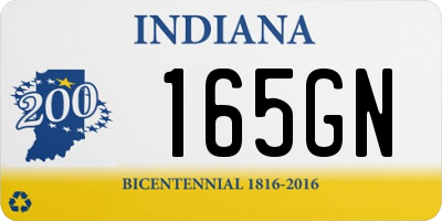 IN license plate 165GN
