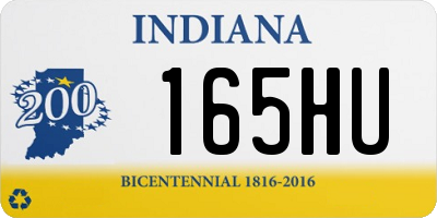 IN license plate 165HU