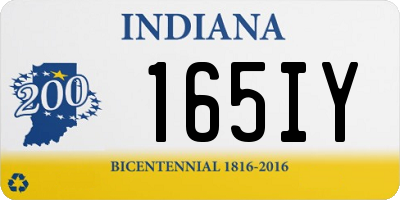 IN license plate 165IY