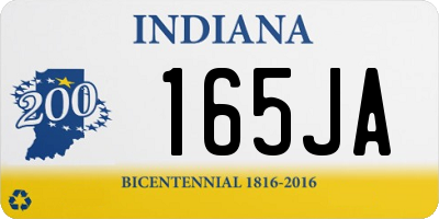 IN license plate 165JA