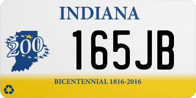 IN license plate 165JB