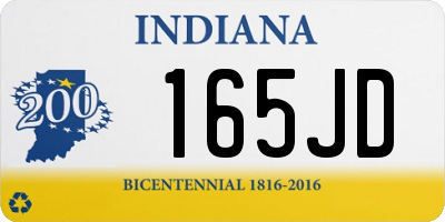 IN license plate 165JD