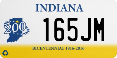 IN license plate 165JM