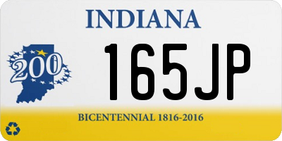 IN license plate 165JP