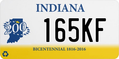 IN license plate 165KF