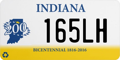 IN license plate 165LH