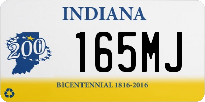 IN license plate 165MJ