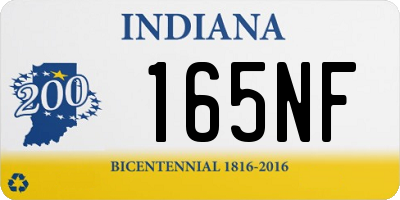 IN license plate 165NF