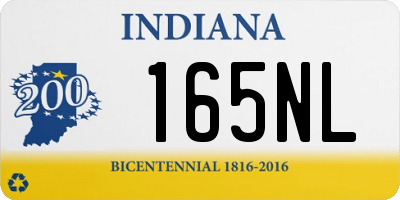 IN license plate 165NL