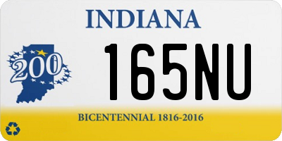 IN license plate 165NU