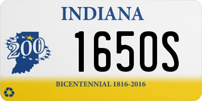 IN license plate 165OS