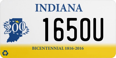 IN license plate 165OU