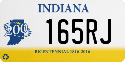IN license plate 165RJ