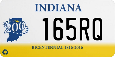 IN license plate 165RQ