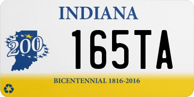 IN license plate 165TA