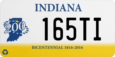 IN license plate 165TI