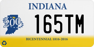 IN license plate 165TM