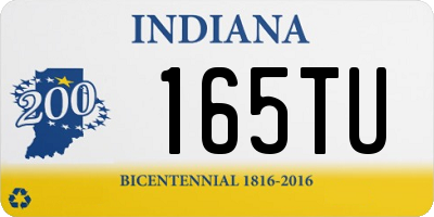 IN license plate 165TU