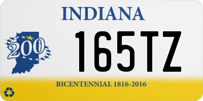 IN license plate 165TZ