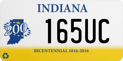 IN license plate 165UC