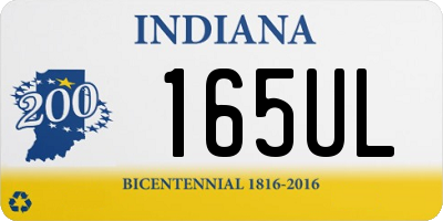 IN license plate 165UL