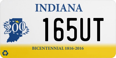 IN license plate 165UT