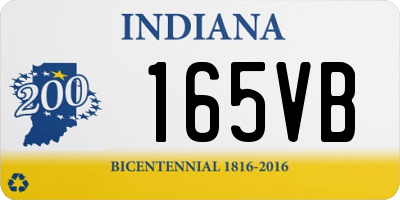 IN license plate 165VB