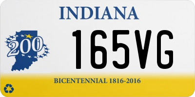IN license plate 165VG