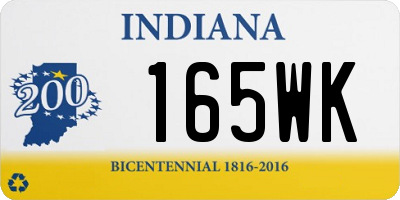 IN license plate 165WK