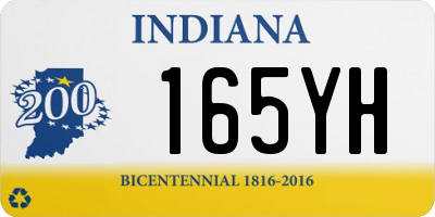 IN license plate 165YH