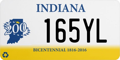 IN license plate 165YL