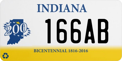 IN license plate 166AB