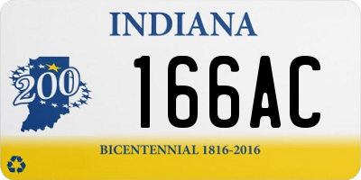 IN license plate 166AC