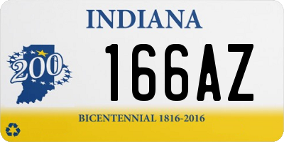 IN license plate 166AZ