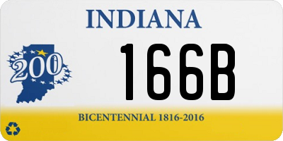 IN license plate 166B