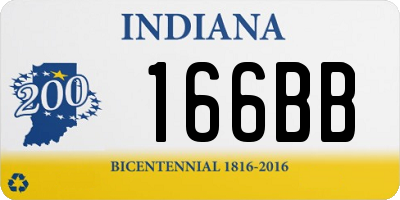 IN license plate 166BB