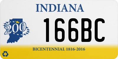 IN license plate 166BC