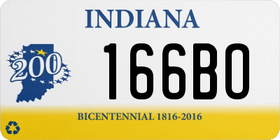 IN license plate 166BO
