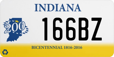 IN license plate 166BZ