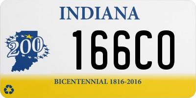 IN license plate 166CO
