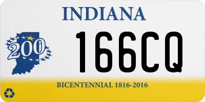 IN license plate 166CQ