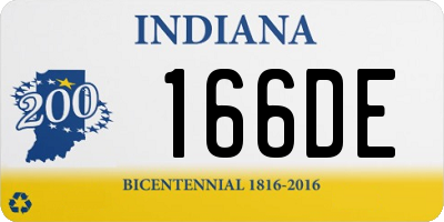 IN license plate 166DE