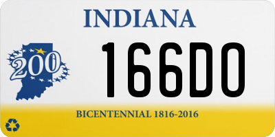 IN license plate 166DO